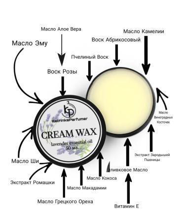 KatrinkaParfumer Cream-Vosk from cracks with lavender essential oil 50 ml - Buy Online on GoSupps.com