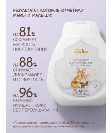 Zeitun Shower gel for newborns and babies 250ml - Buy Online on GoSupps.com