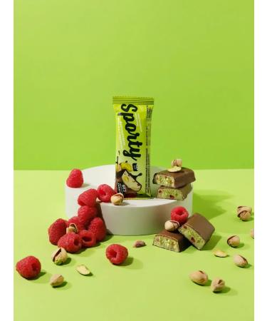 Sporty Bank protein pistachio mereng with raspberries 12 pcs - Buy Online on GoSupps.com