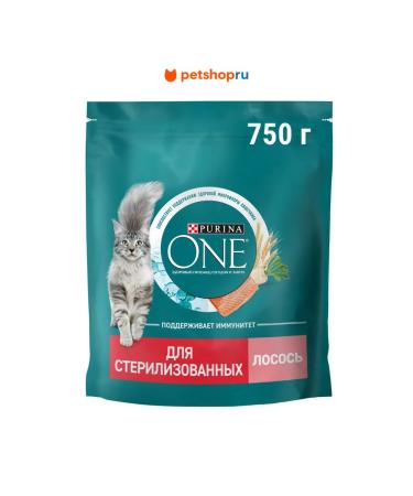 PURINA ONE Dry food for sterilized cats salmon 750 g