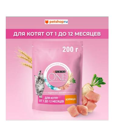 PURINA ONE Dry food for kittens chicken and cereals 200 g