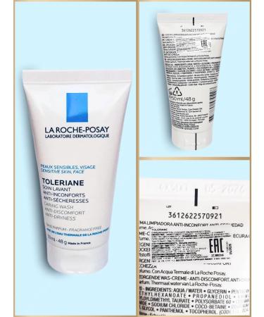 La Roche Posay Toleriane washing for sensitive skin 50 ml - Buy Online on GoSupps.com