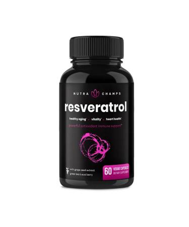 Nutra Champs Resveratrol 60 capsules for the heart and blood vessels - Buy Online on GoSupps.com