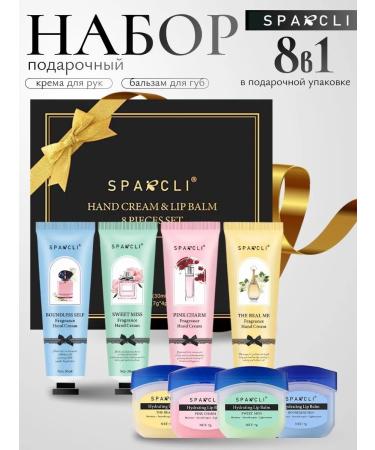 Elegant Beauty A set of hand and lip balm creams 8 pcs