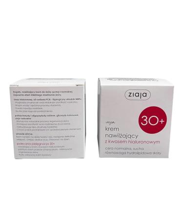 Ziaja Moisturizer cream with hyaluronic acid 30+ 2 pcs - Buy Online on GoSupps.com