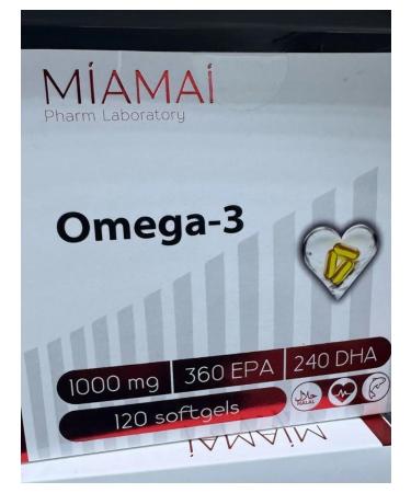 MIAMAI Omega 3 capsules of fish oil 120kaps - Buy Online on GoSupps.com