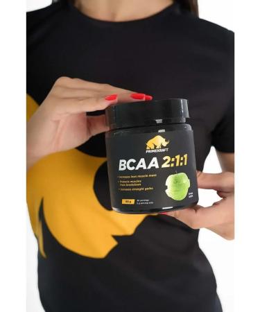Prime Kraft BCAA 2 1 1 1 1 Green Apple 150 g - Buy Online on GoSupps.com
