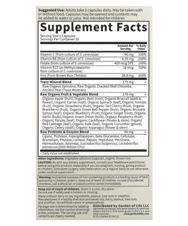 Garden of Life Vitamin Code Healthy Blood Healthy Blood 60 Capsules - Buy Online on GoSupps.com