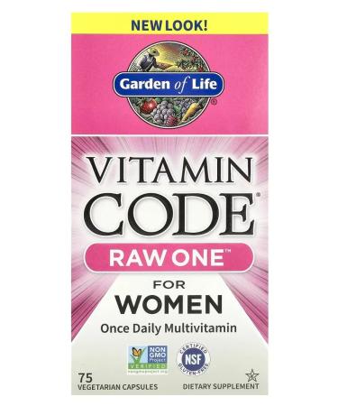 Garden of Life Vitamin Code Raw One for women 75 capsules - Buy Online on GoSupps.com