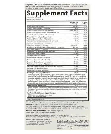 Garden of Life Vitamin Code complex for men 120 capsules - Buy Online on GoSupps.com