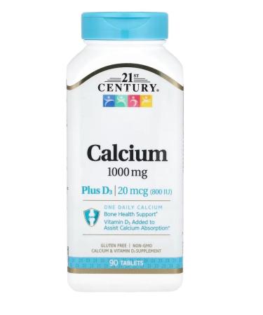 21st Century Calcium with vitamin D3 1000mg Calcium D3