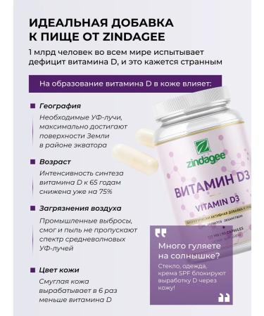 Zindagee Vitamin D3 90 capsules - Buy Online on GoSupps.com