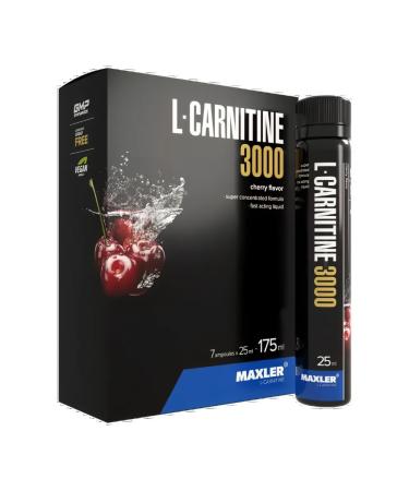 SputP L-carnitine 3000 7 ampoules of 25 ml cherry - Buy Online on GoSupps.com