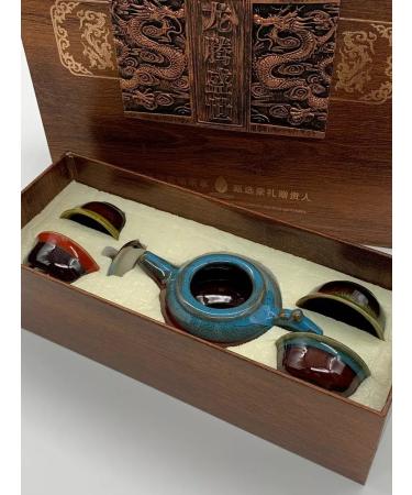 Rich & Beauty Gift set of tea with teapot and bowl - Buy Online on GoSupps.com