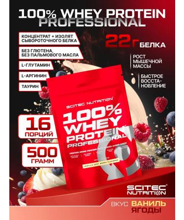 Scitec Nutrition Protein 100% Whey Professional 500g Vanil-Yagoda