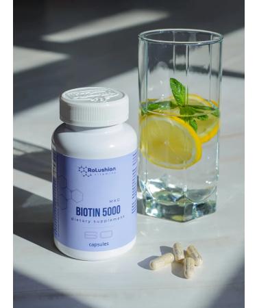 RoLushian BIOTIN 5000 Vitamins for hair nails and skin - Buy Online on GoSupps.com