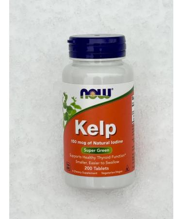 Now Foods Kelp (iodine made of brown algae) 150 g 200 tablets - Buy Online on GoSupps.com