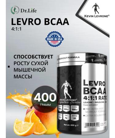 Kevin Levrone Amino acids Kevin Levron BCAA 400 grams (orange-mango)