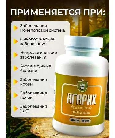 bee lab Agarik Brazilian mushroom 2 pcs. 180 caps - Buy Online on GoSupps.com