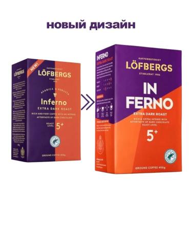 LOFBERGS Ground Coffee Inferno 6x450g - Buy Online on GoSupps.com