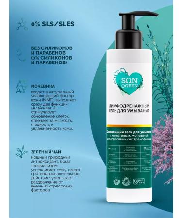 Lymphodrenal gel for washing with collagen and urea - Buy Online on GoSupps.com