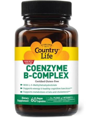 Country Life Complex of B vitamins 60 vegan capsules