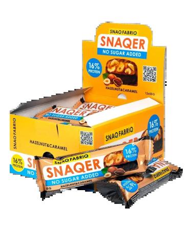 Snaq Fabriq Batonchik hazelnut and caramel glazed 5pcs - Buy Online on GoSupps.com