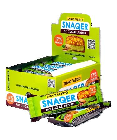 Snaq Fabriq Batonchik pistachi and caramel 10pcs - Buy Online on GoSupps.com