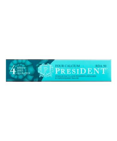 PRESIDENT Toothpaste Four Calcium 75g 2pcs - Buy Online on GoSupps.com