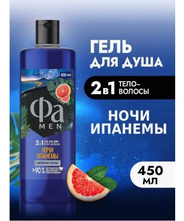 Shower gel MEN Night Ipanema 450 ml