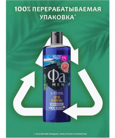 Shower gel MEN Night Ipanema 450 ml - Buy Online on GoSupps.com