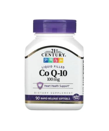 21st Century CO Q-10 100 Mg Coenzyme Q10 90 capsules