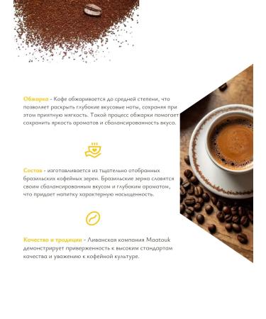 Coffee ground Maatouk "Best Cafe" 200gr - Buy Online on GoSupps.com