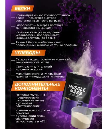 BioTechUSA Gainer Muscle Mass 1000 Vanil - Buy Online on GoSupps.com