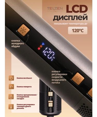 TELZEN Feng Styler 8B1 Professional for hair styling with screen - Buy Online on GoSupps.com