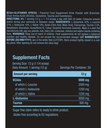 Scitec Nutrition BCAA + glutamine BCAA + Glutamine XPress 600 g Long Ayland - Buy Online on GoSupps.com