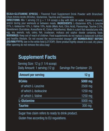 Scitec Nutrition BCAA + Glutamine BCAA + Glutamine XPress 300 g LIM - Buy Online on GoSupps.com