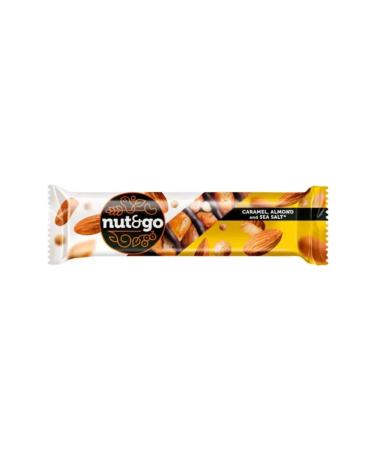 KDV Nut & Go Bank Almond Caramel and Sea Salt 6 pcs - Buy Online on GoSupps.com