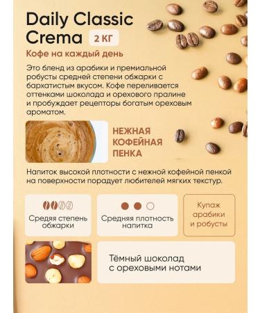 Poetti Coffee in Daily Classic Crema 2kg - Buy Online on GoSupps.com