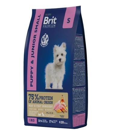 Dry food with chicken for small breed puppies 1 kg - Buy Online on GoSupps.com