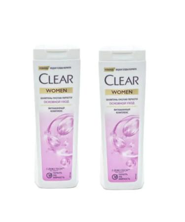 CLEAR WOMEN Women's shampoo with a vitamin complex 380 ml 2 pcs