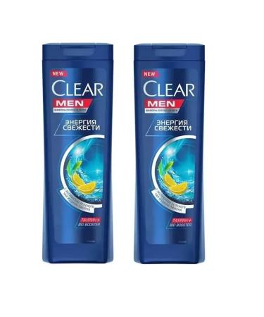 clear men Male shampoo with lemon extract 380 ml 2 pcs