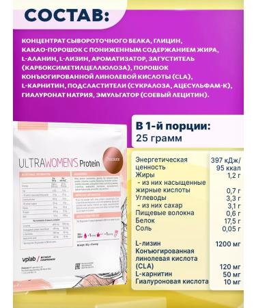 VPLab Serum protein Ultra Women's Protein 25g powder - Buy Online on GoSupps.com