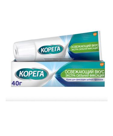 Home medicine cabinet Korega cream for fixing dentures (freshen. Taste) 40 ml