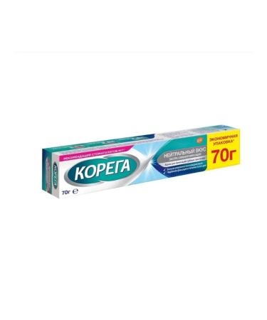 Home medicine cabinet Korega cream for fixing dentures (neutr. Vkus) 70 g 2 pcs - Buy Online on GoSupps.com