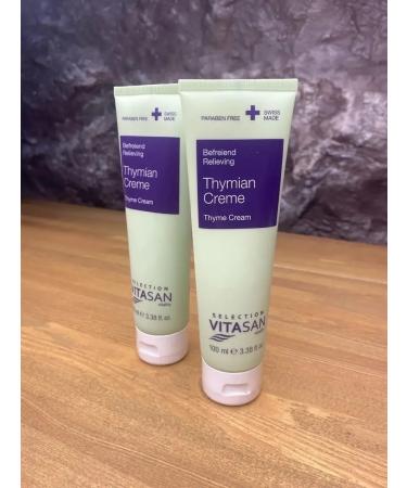 Natural cream thyme for the body arms legs 100 ml Vivasan - Buy Online on GoSupps.com