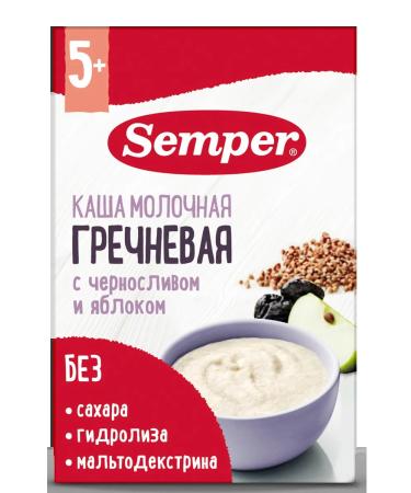 Semper Porridge children's milk buckwheat prunes apple from 5 months