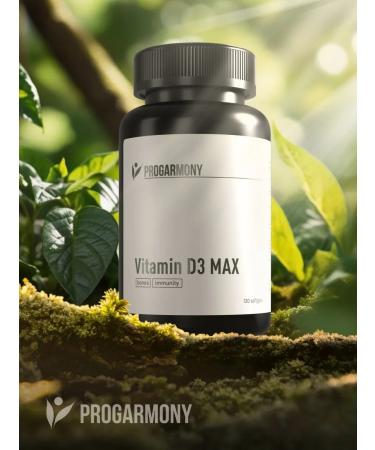PROHARMONY Vitamin D3 5000MO vitamin D3 5000 IU 120 capsules - Buy Online on GoSupps.com