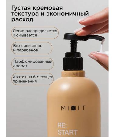 MIXIT Hair balm restoring 1 liter Re Start 2.0 - Buy Online on GoSupps.com