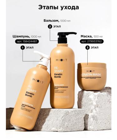 MIXIT Hair balm restoring 1 liter Re Start 2.0 - Buy Online on GoSupps.com